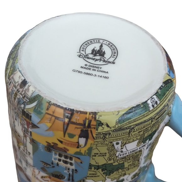 Disney World Mug | Magic Kingdom | Disneyland | Collage Of Disney Parks Maps - Picture 5 of 8